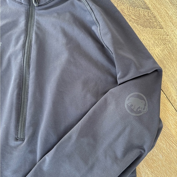 Mammut Snow Mid Layer Half Zip Pullover Long Sleeve Top - Picture 8 of 10